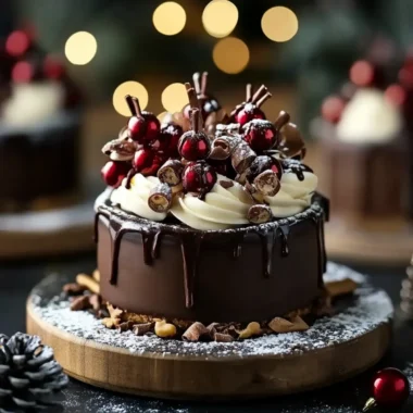Chocolate Ganache with Festive Toppings