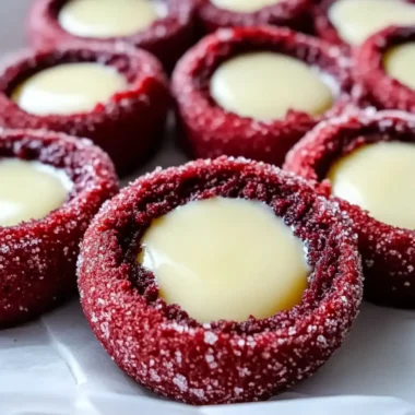 Red Velvet Cheesecake Thumbprints