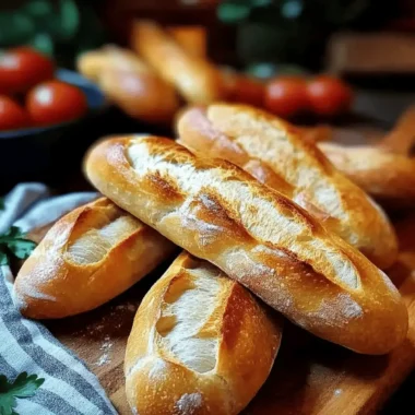 Crispy and Chewy Mini Baguette
