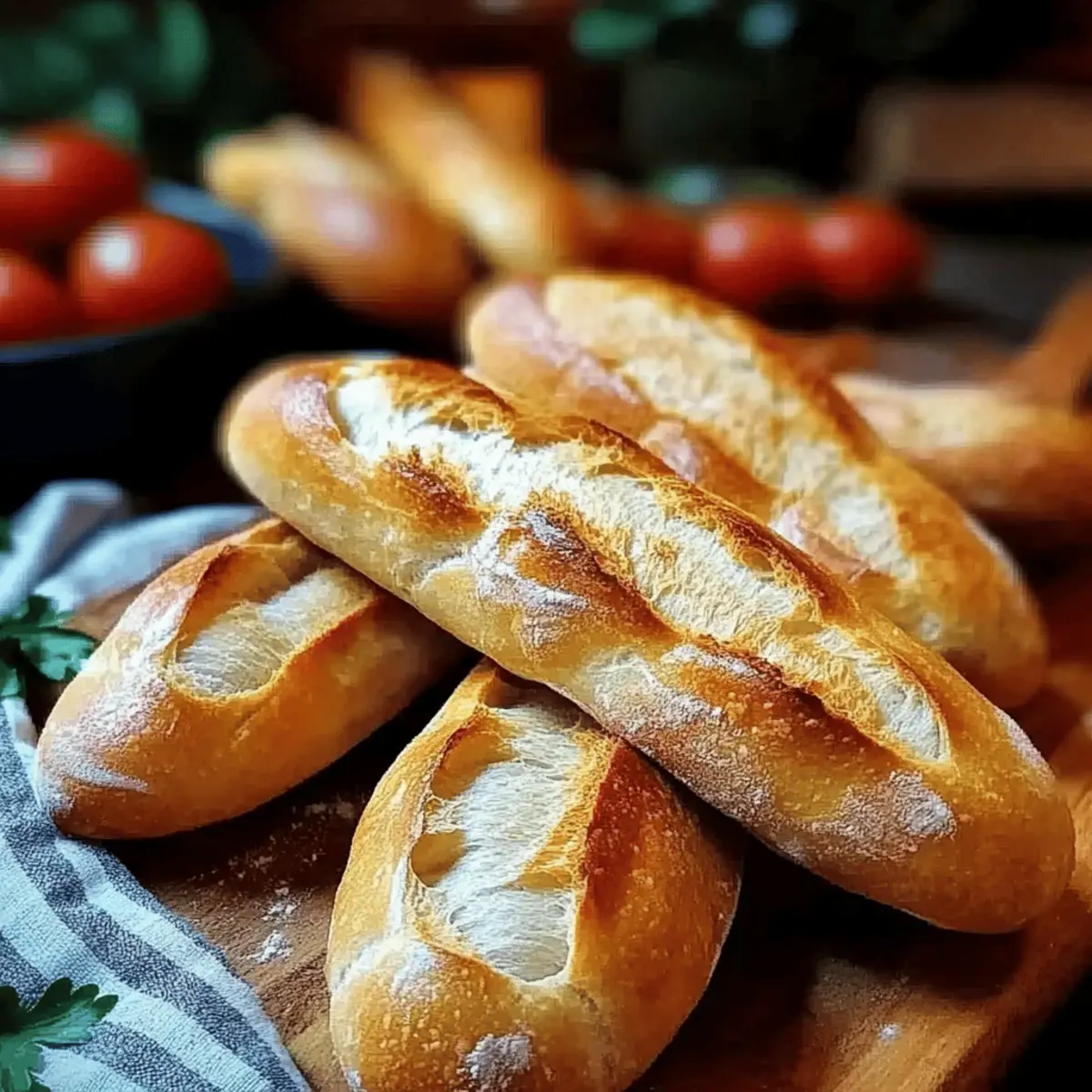 Crispy and Chewy Mini Baguette
