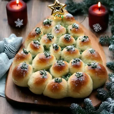 Cheesy Christmas Tree Bread