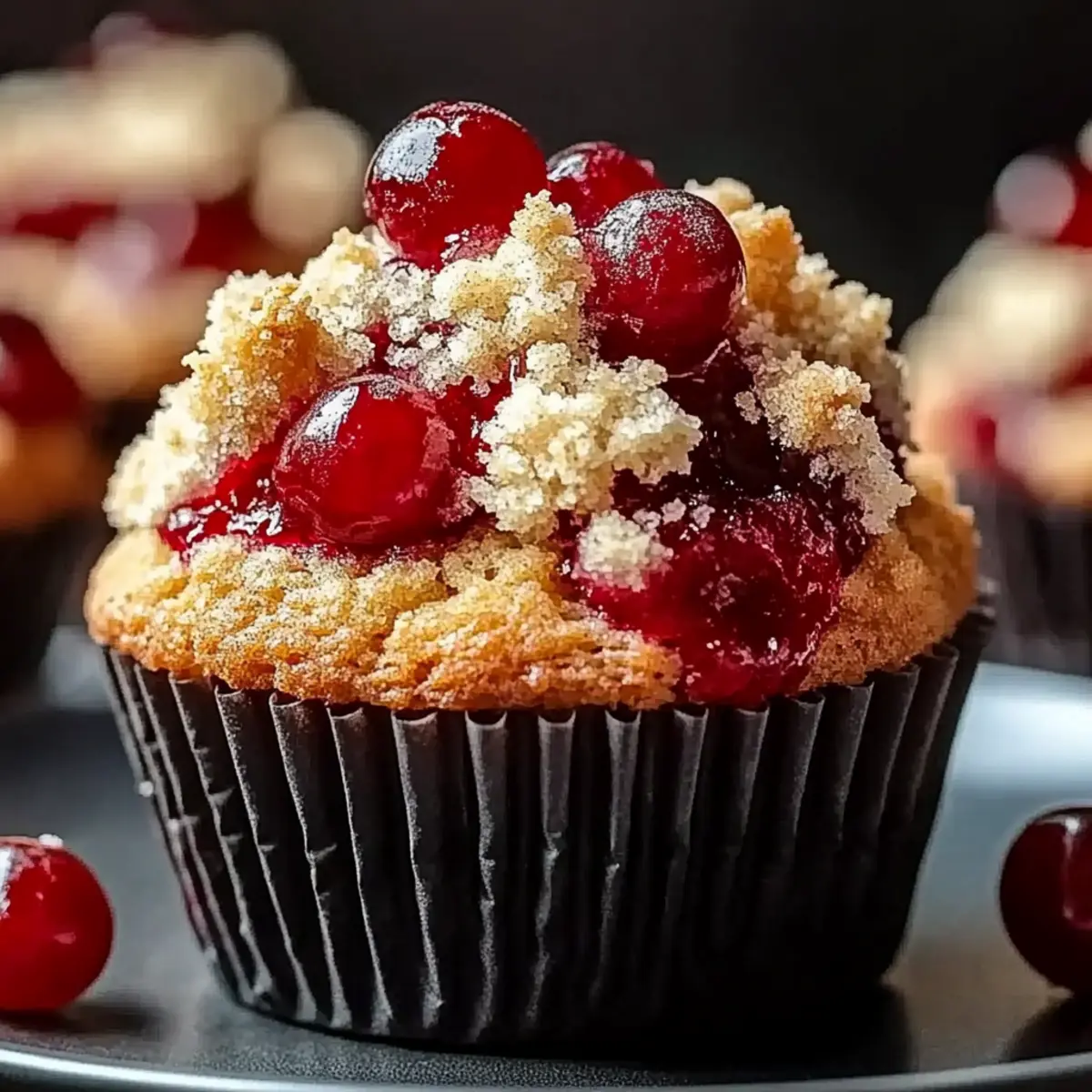 Cherry Cobbler Muffins