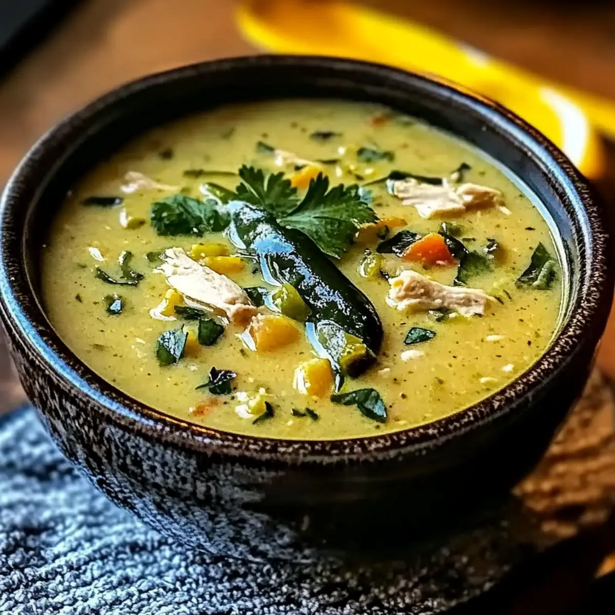 Roasted Poblano Soup