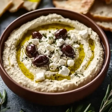 Green Olive and Feta Cheese Dip