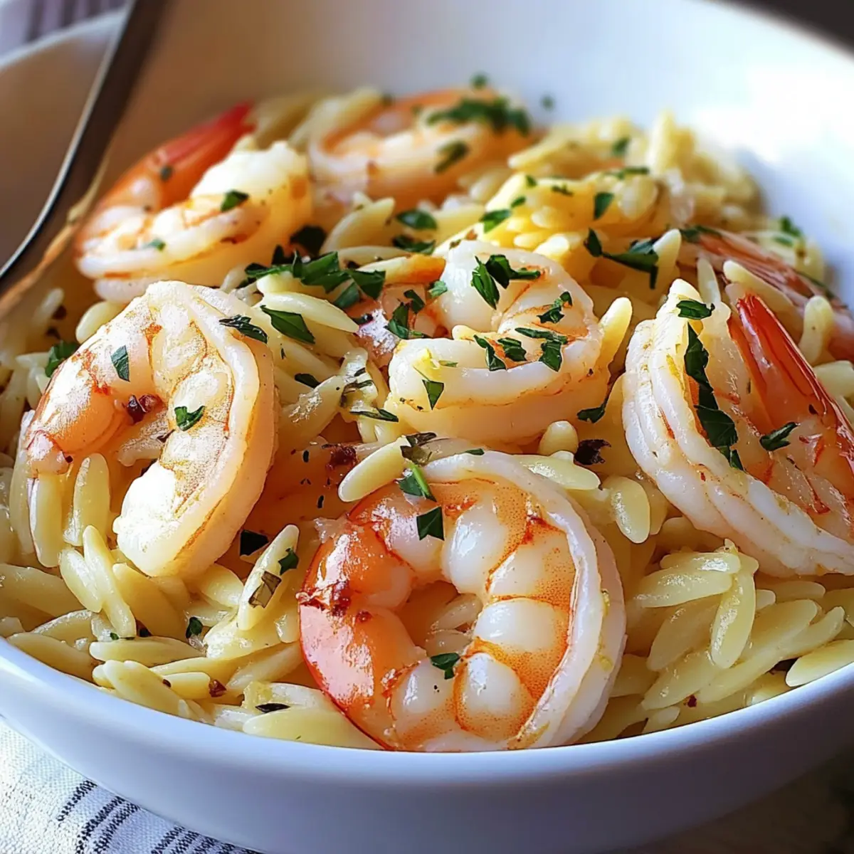 Shrimp Orzo Lemon Garlic