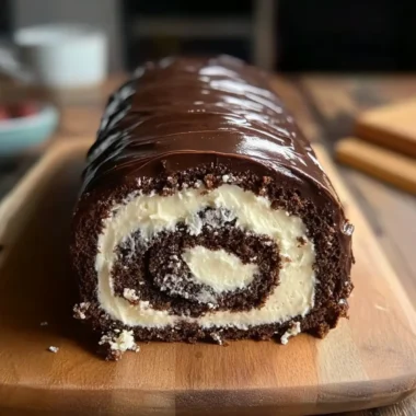 German Chocolate Cake Roll