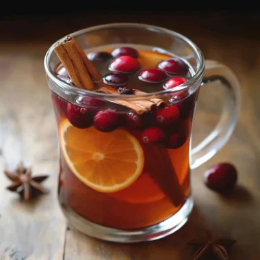 Spiced cranberry cider