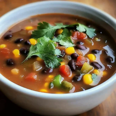 Black Bean Southwest Soup