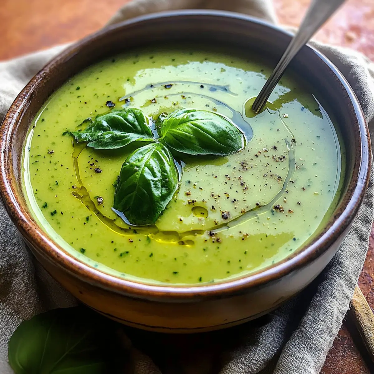 Zucchini Basil Soup
