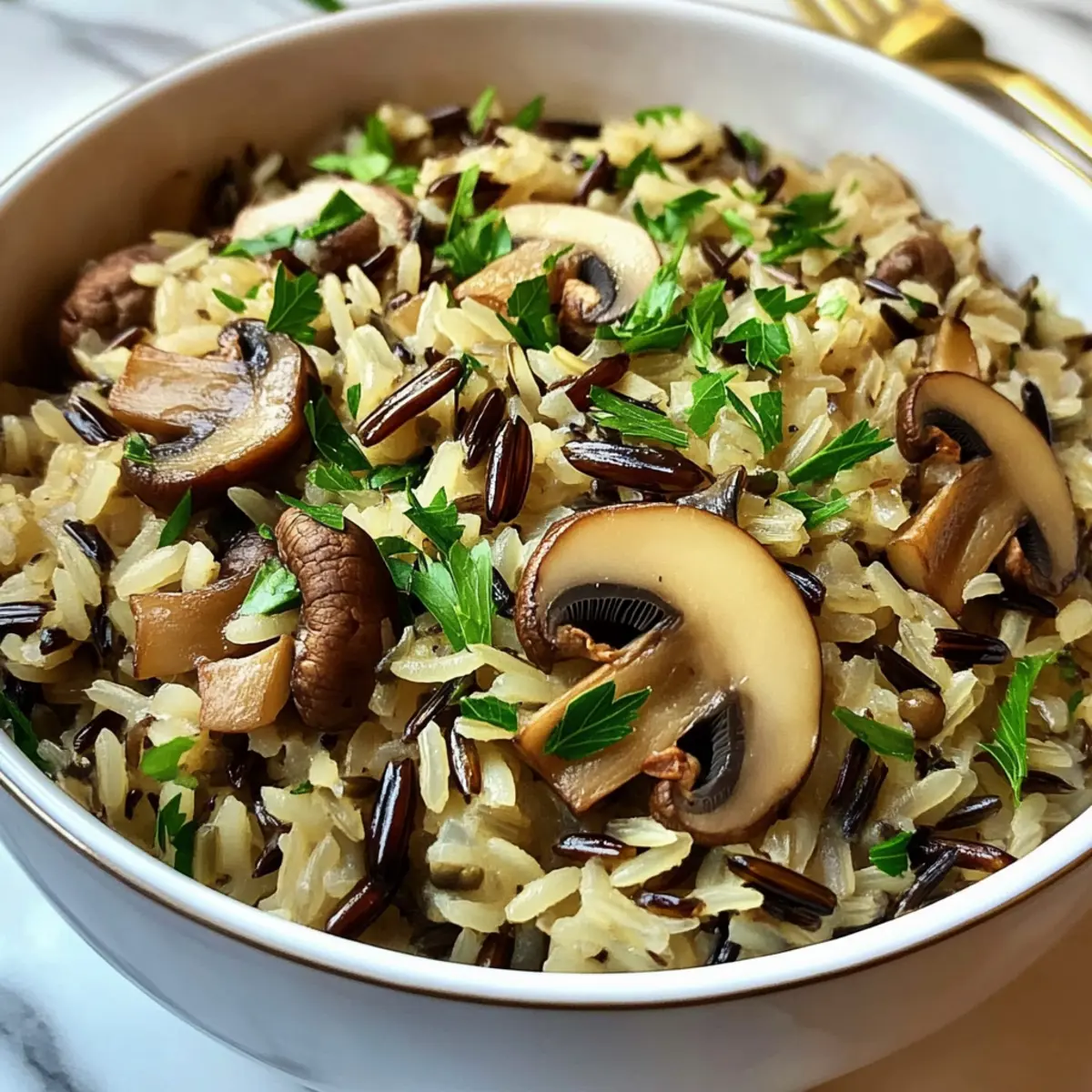 Mushroom Wild Rice Pilaf