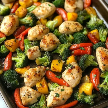 Chicken & Veggie Sheet Pan Dinner