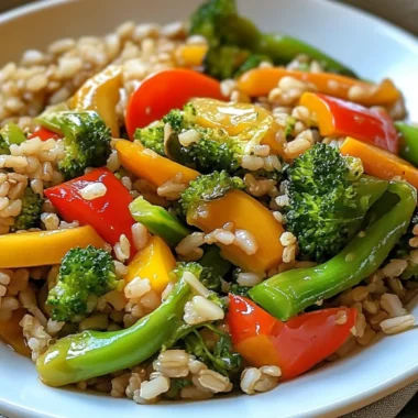 Stir-Fry Veggies with Brown Rice