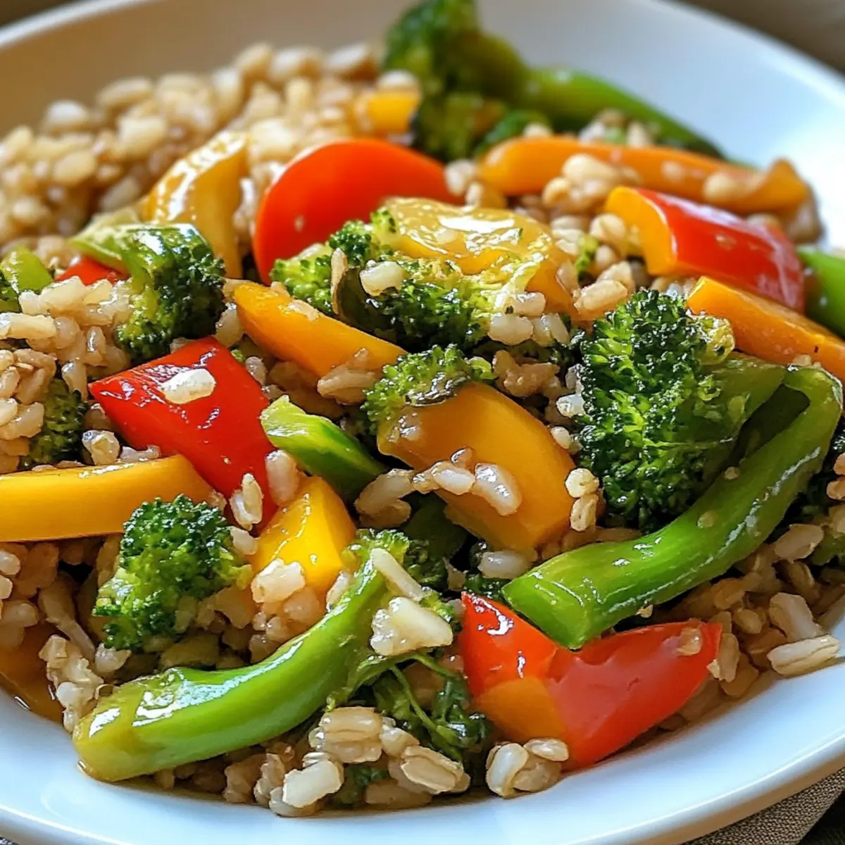 Stir-Fry Veggies with Brown Rice