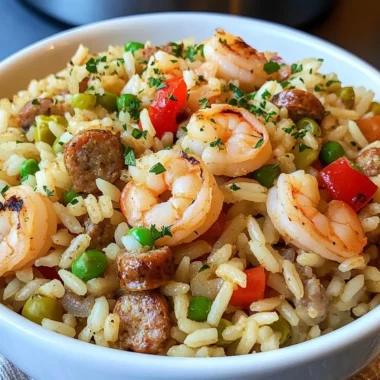 Shrimp Sausage Dirty Rice Recipe