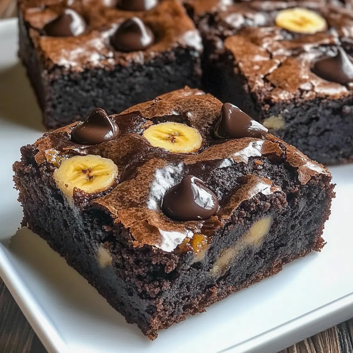 Banana Bread Brownie Bars