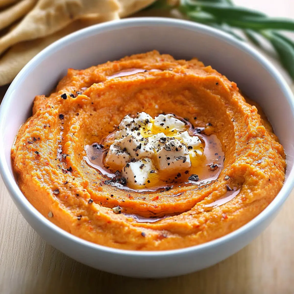 Roasted Red Pepper Whipped Feta