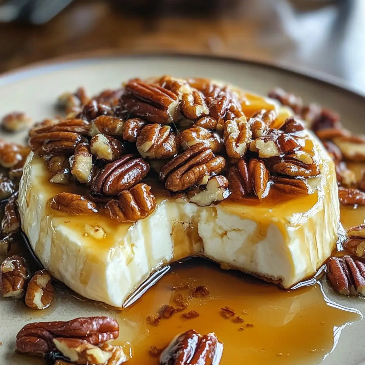 Baked Brie with Maple Pecans