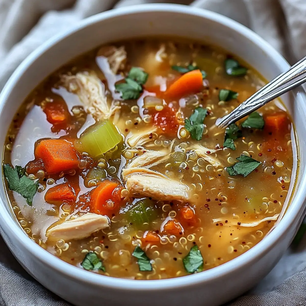 Slow Cooker Chicken & Quinoa Soup