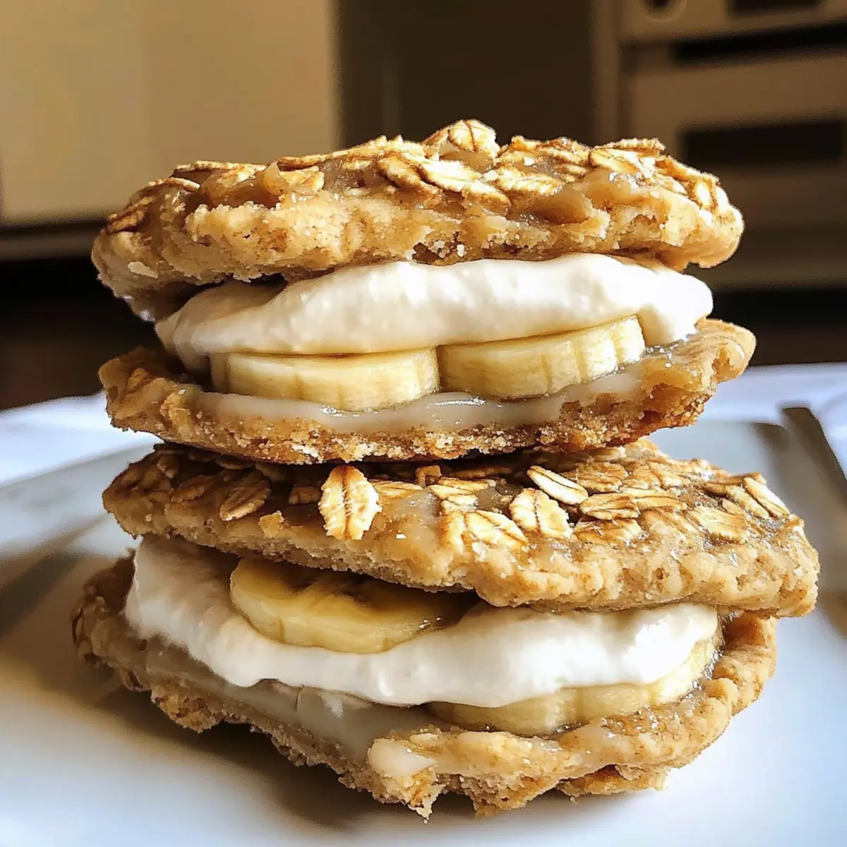 Banana Oatmeal Cream Pies