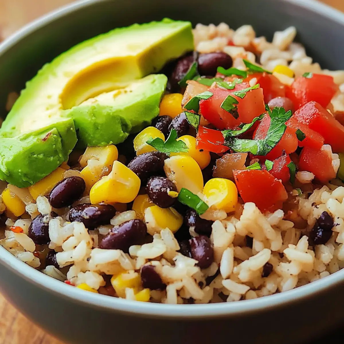 Quick Black Bean Rice Bowl