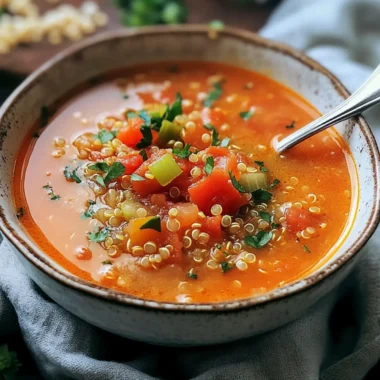 Cozy Quinoa Tomato Soup