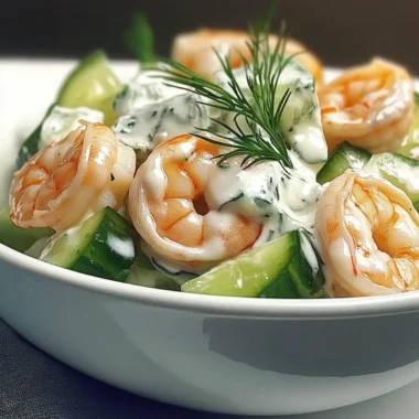 Creamy Cucumber Shrimp Salad