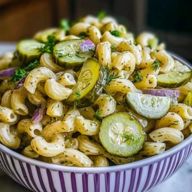 Dill Pickle Pasta Salad