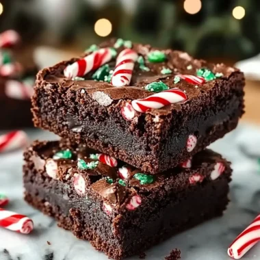Peppermint Brownies for Holiday Baking