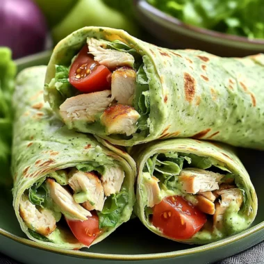 Green Goddess Chicken Salad Wraps