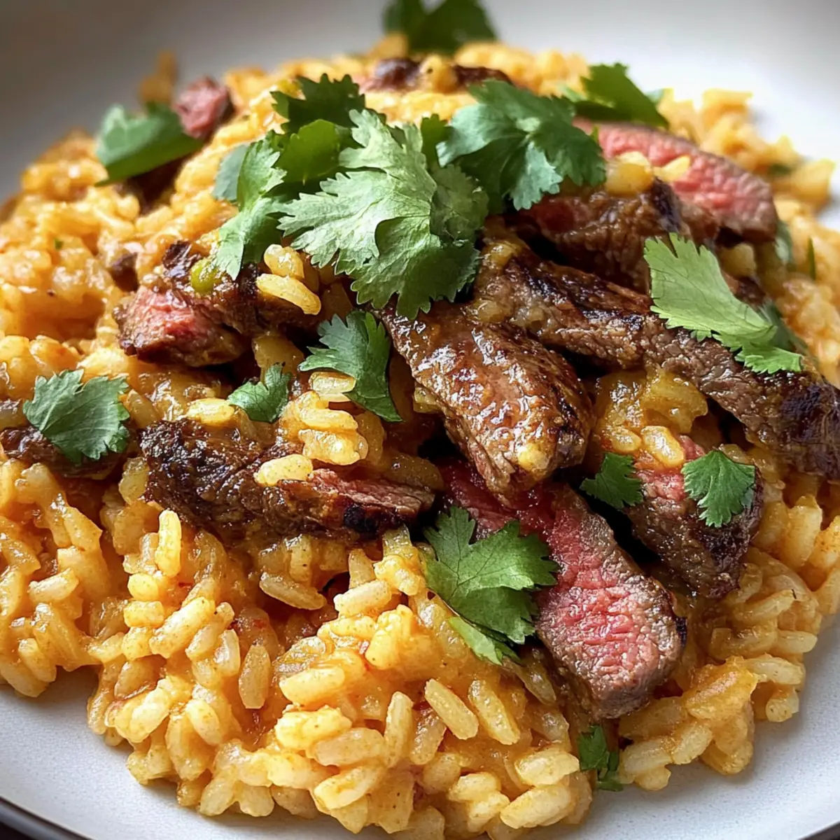 Steak Queso Rice