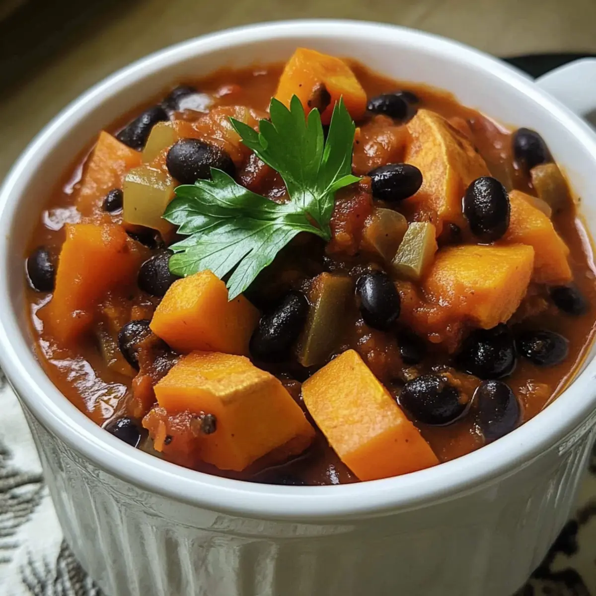 Sweet Potato & Black Bean Chili