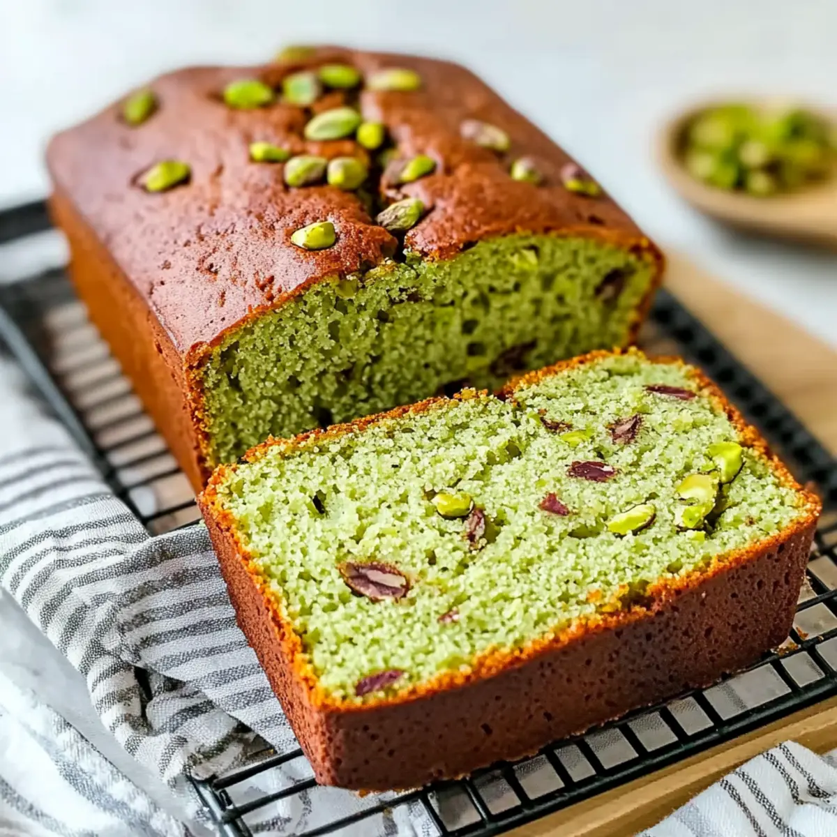 Moist Pistachio Bread