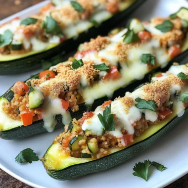 Stuffed Zucchini Boats