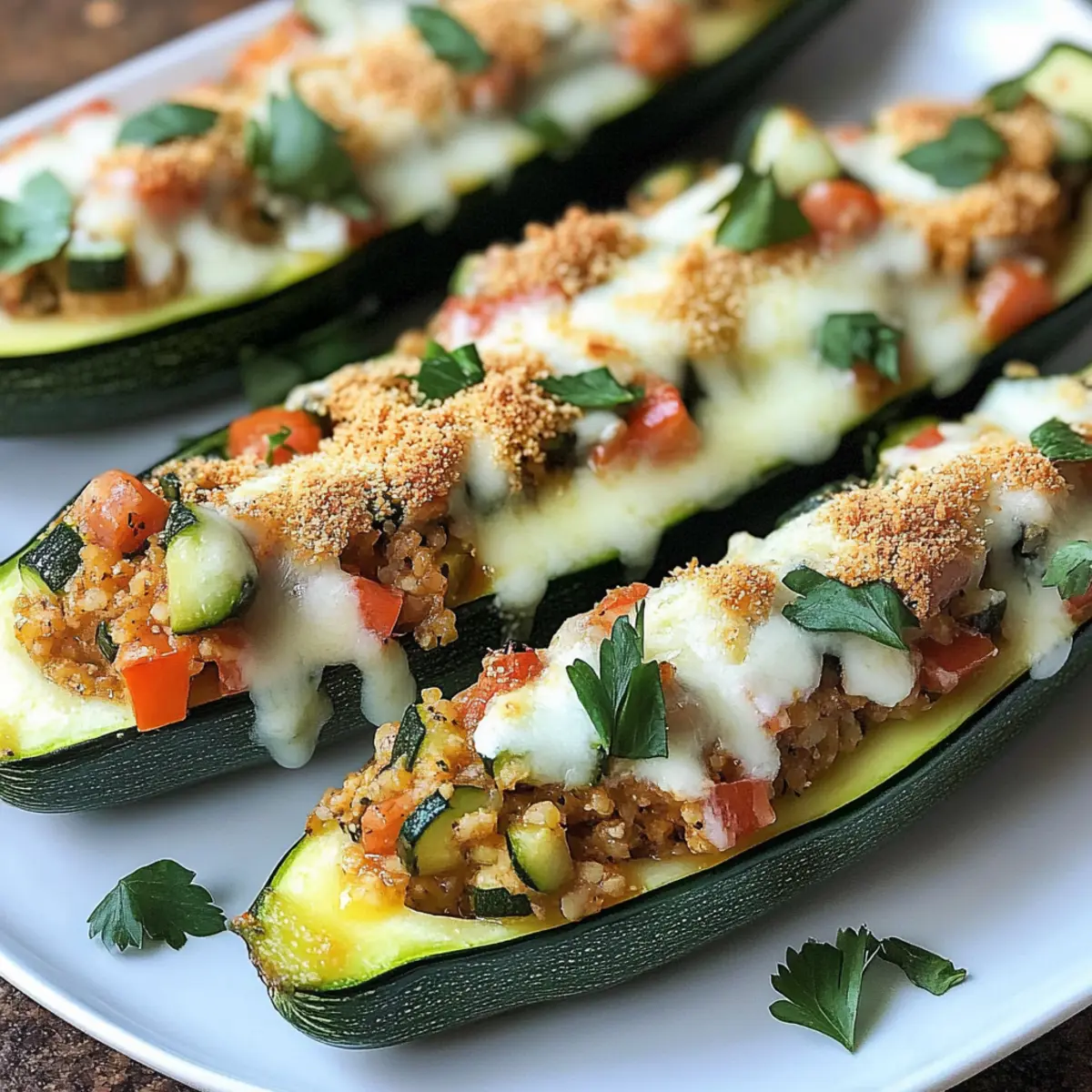 Stuffed Zucchini Boats