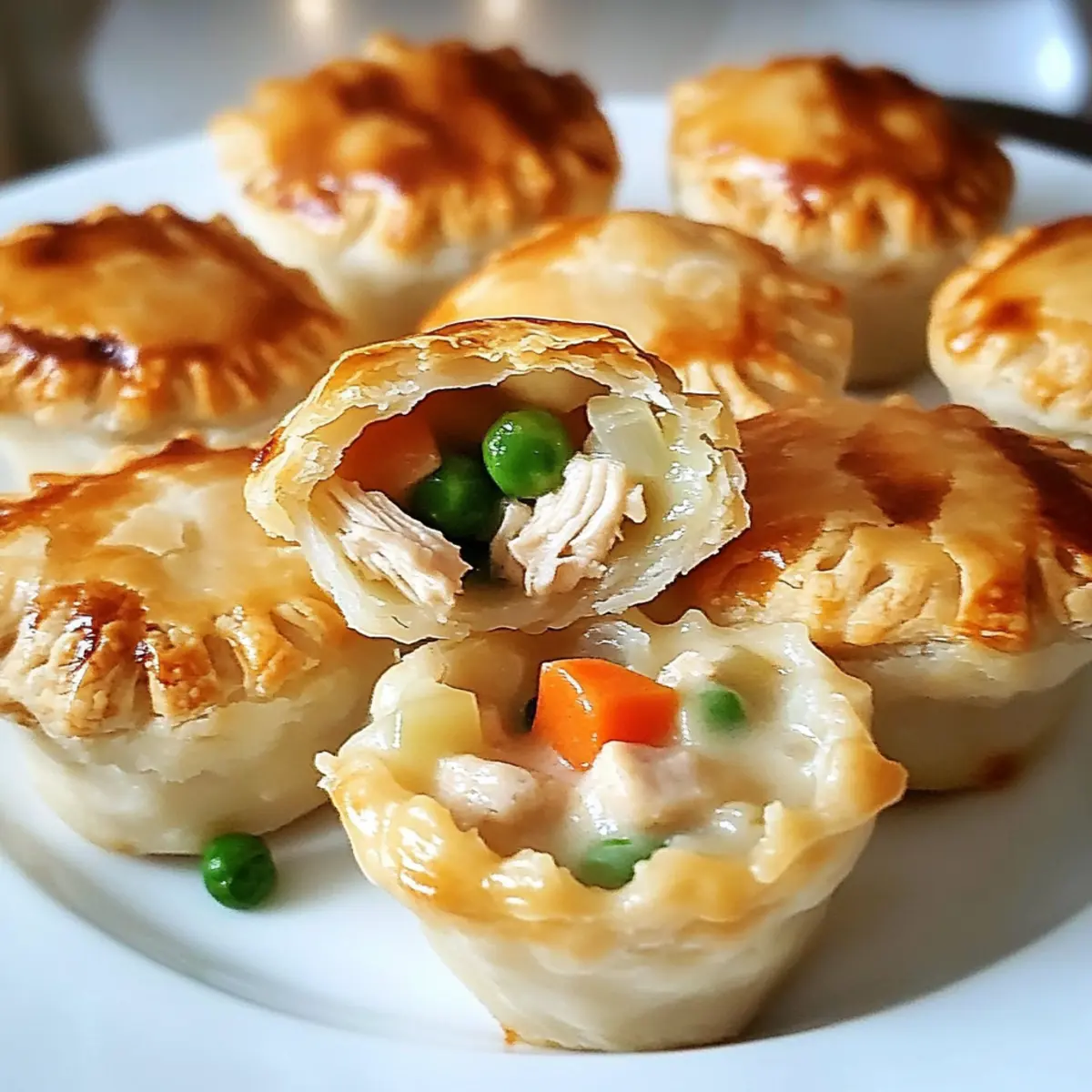 Mini Chicken Pot Pie Bites