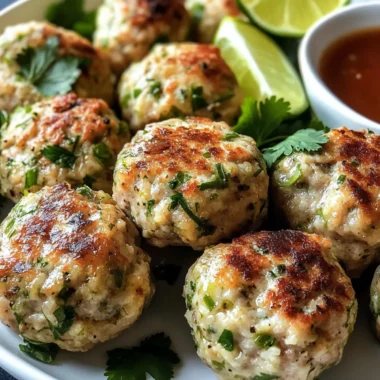 Cilantro Lime Turkey Meatballs