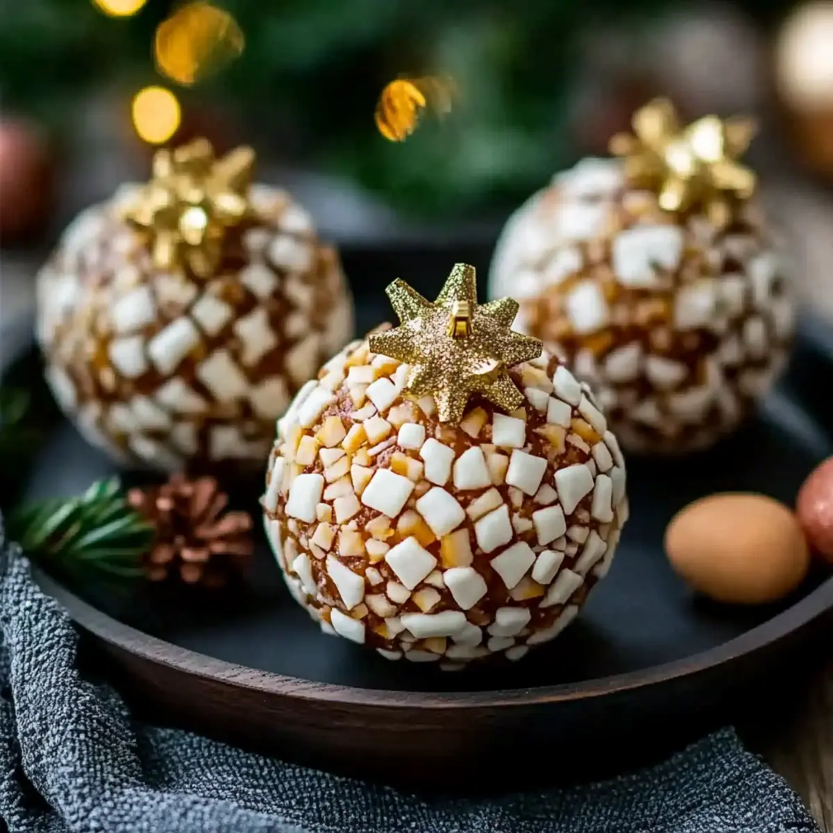Holiday Ornament Cheese Balls