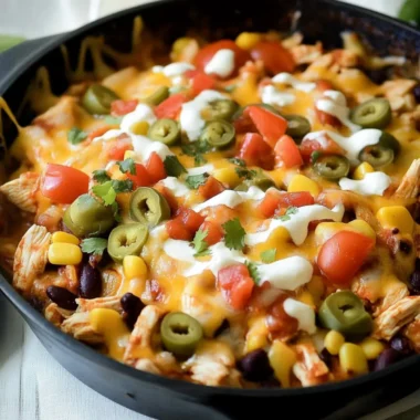 Healthy Chicken Enchilada Skillet