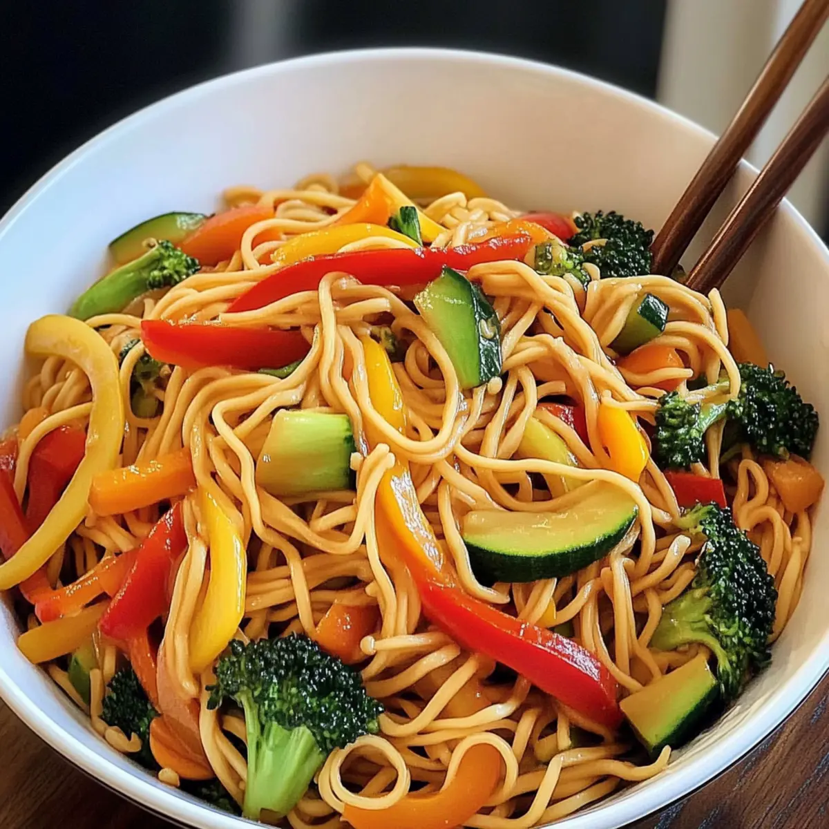 Quick Veggie Lo Mein