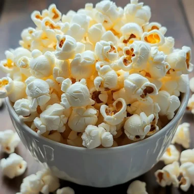 White chocolate popcorn