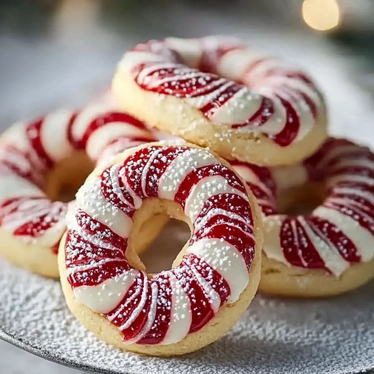 Festive Candy Cane Cookies for Christmas