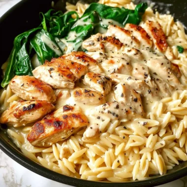 One-Pot Creamy Orzo Chicken