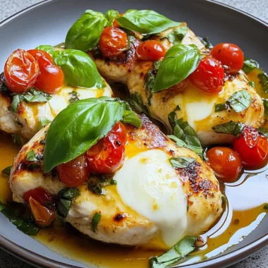One-Pan Chicken Caprese