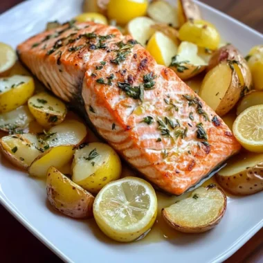 Lemon Herb Salmon with Potatoes