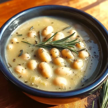White Bean Rosemary Soup