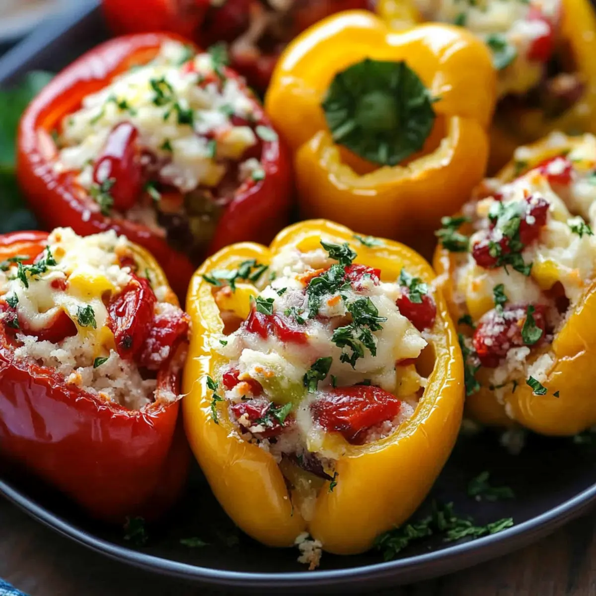 Mediterranean Stuffed Mini Peppers