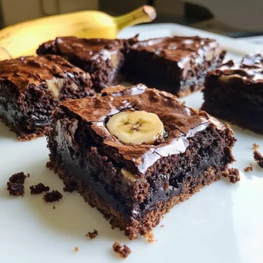 Banana Bread Brownie Bars