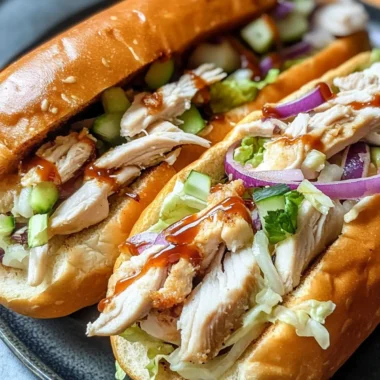White BBQ Chicken Subs