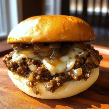 French Onion Beef Sloppy Joes