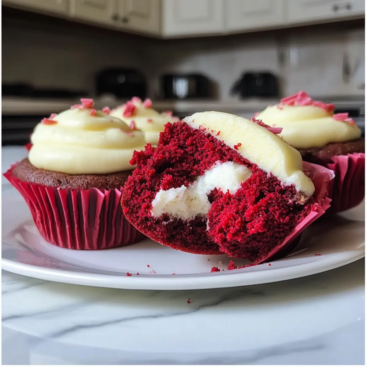 Red Velvet Cookie Cups
